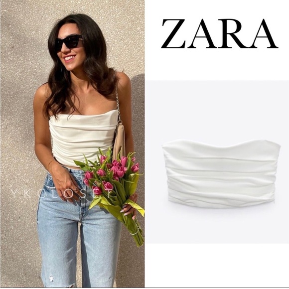 Zara Tops - Sz Small Zara tube top white